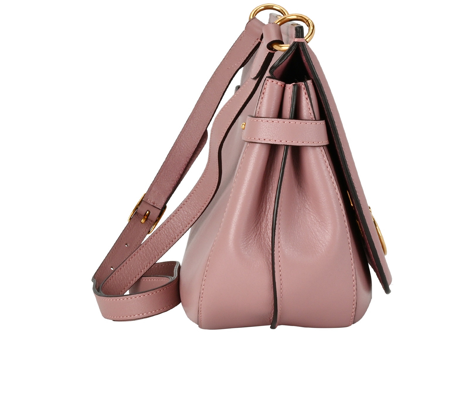 Medium Amberley, &pound;420, Handbags, Pink, Leather, Side view